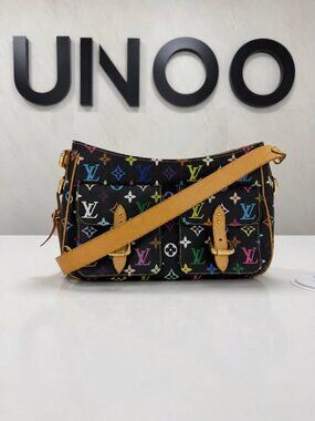 Louis Vuitton Lodge PM Black Multicolore Monogram Shoulder Bag (Pre-Owned)